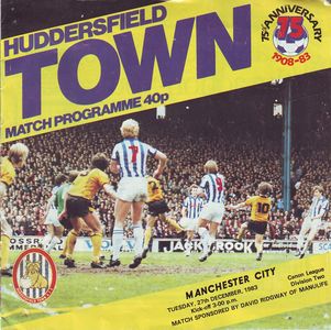 Huddersfield Town v Manchester City 1983/84